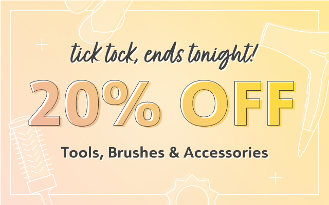 Tick Tock, Ends Tonight! 20% OFF Tools, Brushes & Accessories