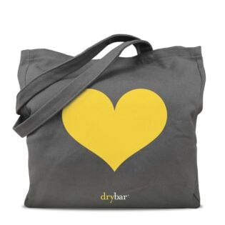 Drybar Yellow Heart Tote Bag