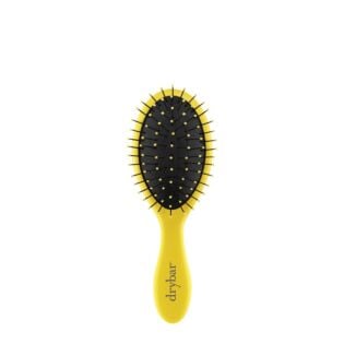 The ultimate travel brush for wet or dry hair works out tangles without tugging or pulling.