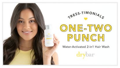 Tress-Timonials: One-Two Punch Water-Activated 2-In-1 Hair Wash