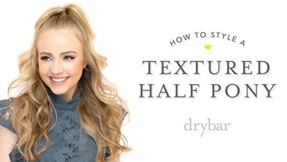 Special Occasion Hairstyle: Textured Half Pony