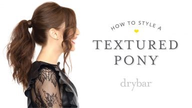 Special Occasion Hairstyle: Textured Pony