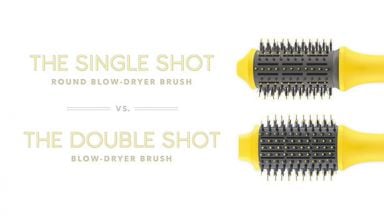 The Single Shot Vs. The Double Shot Blow-Dryer Brushes