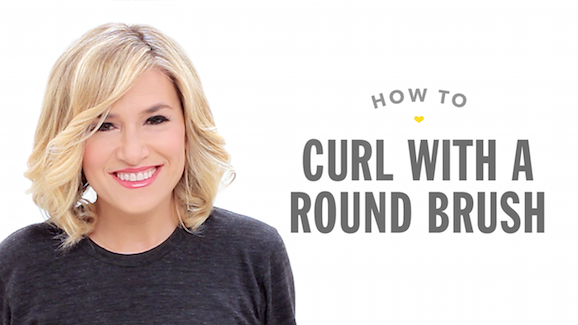How To Curl Hair With a Round Brush Video