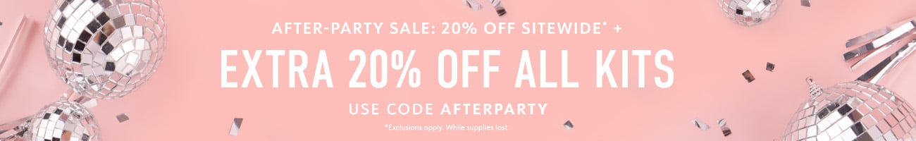 After-party sale: 20% off sitewide