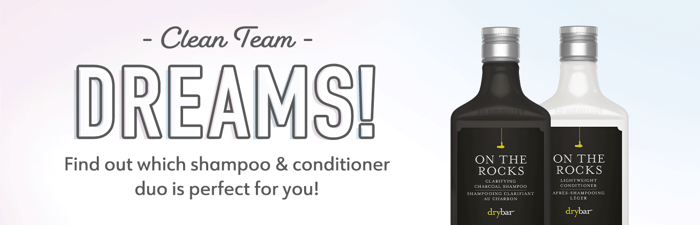 Clean Team Dreams! Find out which shampoo & conditioner duo is perfect for you!