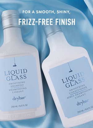 For a smooth, shiny, frizz-free finish